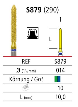 Grąžtelis S879.014C, 5 vnt.